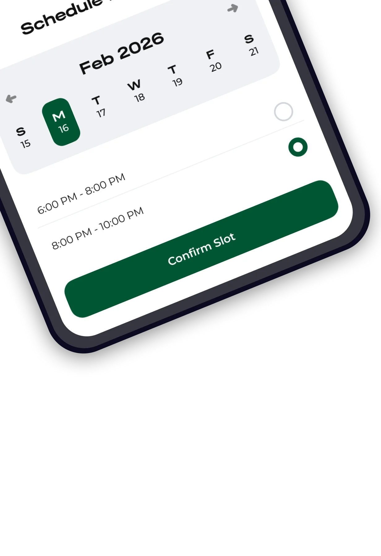 Al Meera app — schedule delivery time slot